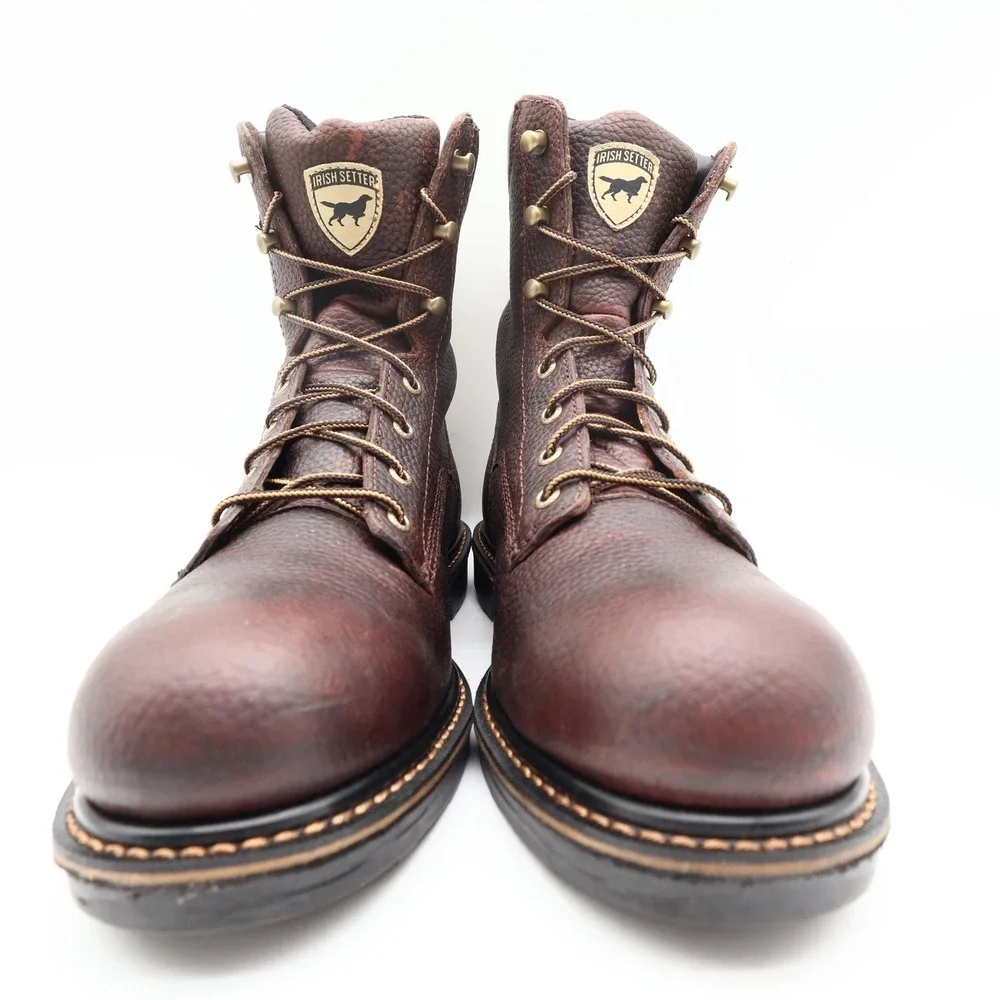 Irish Setter Boots Mens 9.5 D Farmington Leather Work 83803 Soft Toe NIB